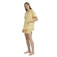 thumbnail image 4 of GLOBAL Womens Pajama Set Short Sleeve PJs for Women cotton Pajamas Summer Sleepwear, 2-Piece, Sizes S to 3X, 4 of 6
