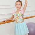thumbnail image 5 of Aideaone Ballet Leotard for Girls Toddler Dance Dress Outfit with Skirt Ruffle Sleeve 3-8Y, 5 of 7