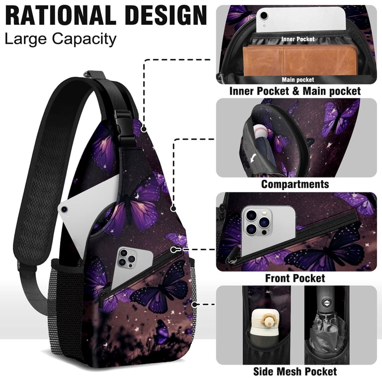 Sling Bag with Water Bottle Holder Side Bag for Women  display picture 2