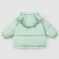 thumbnail image 4 of Otqutp Boys and Girls Winter Thickened New Cotton Jacket Coat Toddler Coat Hoodie Down Jacket Winter Warm Puffer Jacket with Pocket(Green,12-18 Months), 4 of 4