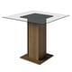 thumbnail image 1 of Mesa de Comedor Madesa Cuadrada con Tablero de Vidrio 5332A Marrón, 1 of 6