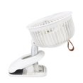 thumbnail image 5 of Ventilador con clip Ajuste de 360 grados Clip en carga USB 3 modos de velocidad Flujo de aire fuerte Abrazadera resistente Ventilador de escritorio pequeño Blanco, 5 of 5