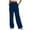 Blue, variant on Tqyyweavej Women's Sweatpants Fleece Straight Leg Casual Trousers Open-Bottom Drawstring Sweatpants with Pockets Size S to 2XL