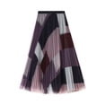 thumbnail image 1 of Women's Skirt, Plaid Print High Waist Tulle Skirt for Dating Party, 1 of 4