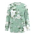 thumbnail image 4 of Vynhevius Women's Crew Neck Sweatshirt Floral Loose Fit Casual Long Sleeve Pullover Tops, 4 of 6