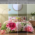 thumbnail image 4 of Bebejan Spring Forever 5 Piece Comforter Set, Queen, Pink, 100% Cotton Sateen, Reversible, All Season, Cozy Comfort, 4 of 11