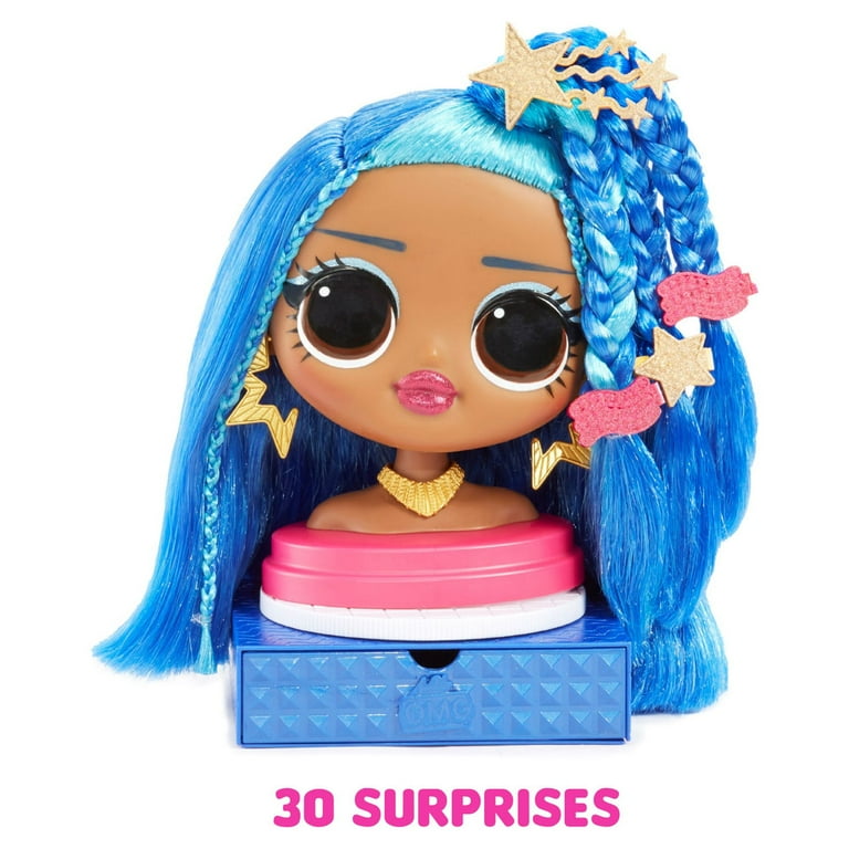 LOL Surprise OMG Styling Head Doll, Miss Independent with 30