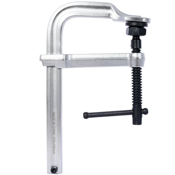 CQSXDA Heavy Duty Bar Clamp with Removable Swivel Pad, Deep Throat F Clamp for Welding