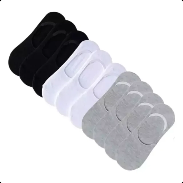 Calcetines Mujer Hombre Tin Invisible 12 Pares Gomita Atras