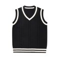thumbnail image 5 of Unisex Knitted Sweater Vest Blouse College Style Yarn Cardigan Top for Everyday Wear, 5 of 5