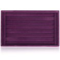 thumbnail image 2 of Gustave Velvet Ring Display Tray Showcase 7 Slots Jewelry Rings Earrings Organizer Stand Display Holder Storage Drawer Inserts "Purple", 2 of 9