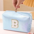thumbnail image 6 of Large Capacity Embroidered Alphabet Makeup Bag Travel Storage Clutch Handbag for Toiletries and Cosmetics, 6 of 9