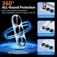 thumbnail image 4 of CASEFIV for Samsung Galaxy S26 Plus Camera Lens Protector Tempered Glass Camera Cover,9H Hardness Aluminum Metal Lens Film,Anti-Scratch Strong Stickiness Case Friendly,1 Pack Blue, 4 of 8