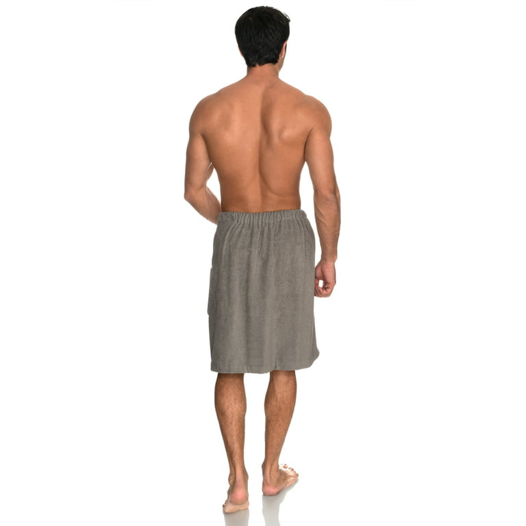 TowelSelections Men's Wrap, Shower & Bath Terry Towel with Snaps