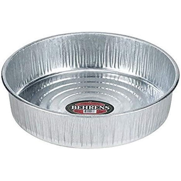 Behrens Utility Bucket 2168 - Galvanized Steel, 3 Gal - Silver