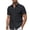 Black, variant on Youclos Short Sleeve Linen Shirts for Men Casual Button Down Hawaiian Shirt