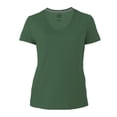thumbnail image 1 of Playera Fruit Of The Loom para Mujer, Cuello V Manga Corta Verde Talla  EG, 1 of 4