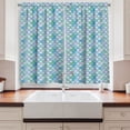 thumbnail image 2 of Ambesonne Fish Scale Kitchen Curtains, Squama Dreamy Colors, 55"x39", Multicolor, 2 of 3