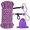 Purple-50FT, variant on Dog Tie-Out Cable Green 100FT Camping Yard Parks Outdoor Events