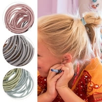 FRCOLOR 100pcs Women Thin Seamless Hair Ties For Little Girls Comfortable And Stretchy Elastic Hair Bands Fashionable Ponytail Holders Hair Accessory