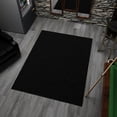 thumbnail image 4 of Ottomanson Shaggy Non-Slip Rubberback Solid 5x7 Soft Indoor Area Rug, 5' x 7', Black, 4 of 14