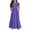 Purple, variant on yillto Kids Girls Dress Ruffle Sleeve Tiered Layer Flowy Loose Summer Maxi Sundresses with Pockets