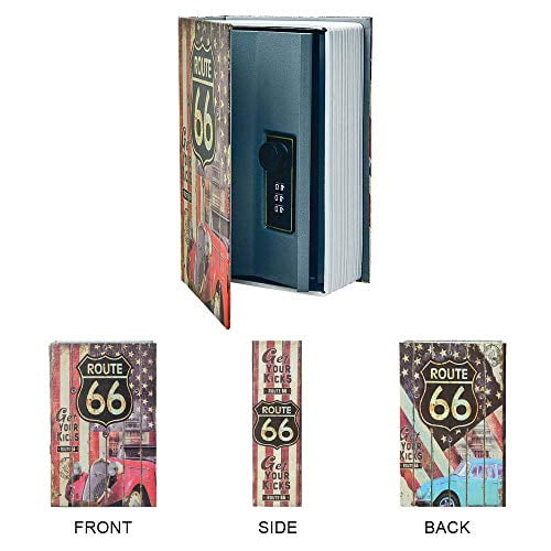 Diversion Book Hidden Safe Dictionary Secret Cash Safe Box with Combination Lock Diversion Book Safe Love Style-Code, M 