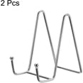 thumbnail image 3 of uxcell Plate Stand for Display, 2Pcs 4.3 Inch Iron Easel Plate Holder Display Stands Metal Decorative Plates for Picture Photo Book, Silver, 3 of 5