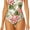 White, variant on Women's One Piece Swim Suit (Caribbean Dream, Small )