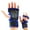 Blue_M, variant on 2Pcs Weight-Lifting Hand Grip Half Finger Gloves Strength Training Finger Guard