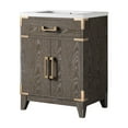 thumbnail image 2 of Laurel 24 in W x 18 in D Brown Oak Single Bath Vanity and Acrylic Top, 2 of 5