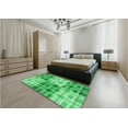 thumbnail image 5 of Ahgly Company Machine Washable Indoor Rectangle Transitional Lime Mint Green Area Rugs, 5' x 8', 5 of 7