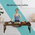 thumbnail image 4 of Japanese Folding Coffee Table Japanese Floor Table, Low Coffee Table for Sitting on The Floor Portable Solid Wood,No Assembly Small Coffee Tables for Living Room Tatami Tea,Easy Storage, 4 of 9