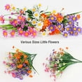 thumbnail image 7 of Luxtrada 5PCS 43 heads Artificial Flowers Plastic Plants Wedding Home Garden Decor In/Outdoor (Orange), 7 of 7