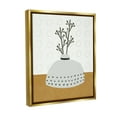 thumbnail image 4 of Stupell Industries Modern Leaf Bouquet Botanical & Floral Painting Gold Floater Framed Canvas Art Print Wall Art, 25 x 31, 4 of 10