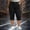 *Black, variant on Women's Plus Size Solid Color Elastic Waist Cargo Capri Pants with Pockets ,Casual Summer Cropped Trousers Army Green,Women's Plus XXXXXL
