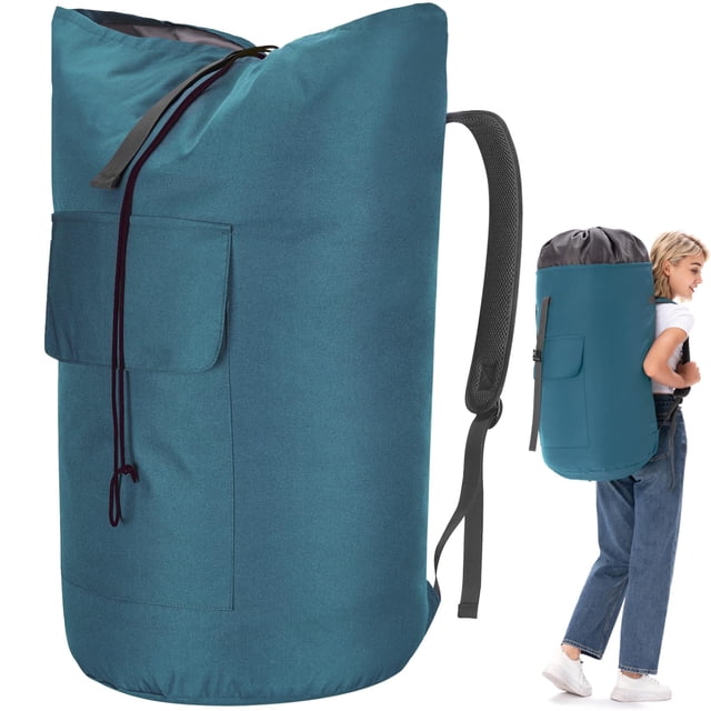 Bolsa de lavandería Ãzhido, 115 L, turquesa, para la universidad