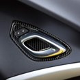 thumbnail image 3 of Para Camaro 2016-2020, marco de manija de puerta interior de coche de fibra de carbono, cubierta embellecedora, pegatina para puerta, fibra de carbono negra, fibra de carbono negra, 3 of 5