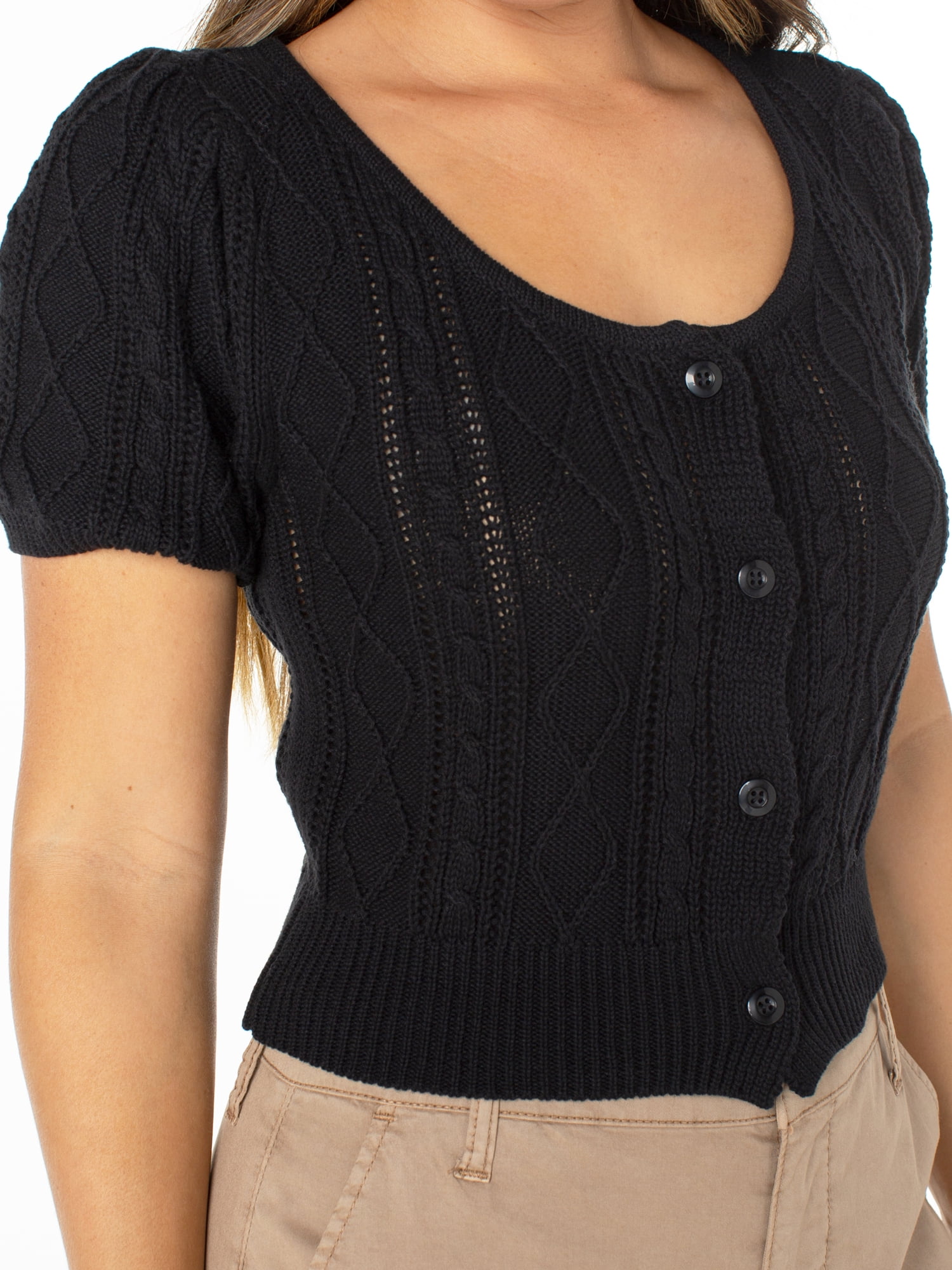 Celebrity Pink Women's Short Sleeve Sweater, Sizes XS-XXXL