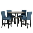 thumbnail image 3 of New Classic Furniture Crispin 48" Round Melamine Wood Counter Table in Gray, 3 of 5