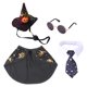 thumbnail image 1 of Conjunto de capa, collar, sombrero, pajarita y gafas para mascotas de Herrenming, suministros festivos para disfraces de perros y gatos, patrones de calabaza, suministros para mascotas, 1 of 3
