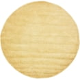 thumbnail image 1 of Unique Loom Solo Collection Tapis Rond en Peluche Solide pour Enfants, 6', Jaune, 1 of 7