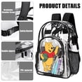 thumbnail image 4 of Winnie The Pooh Clear Backpack Heavy Duty Transparent Bag See Through BookBag for Colleges School Work Festival Sport Travel, 4 of 7