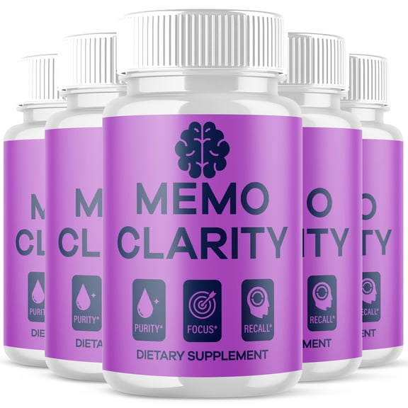 Memo Clarity Advanced Formula Brain Support Pills Maximum Strength Supplement 300 Capsules