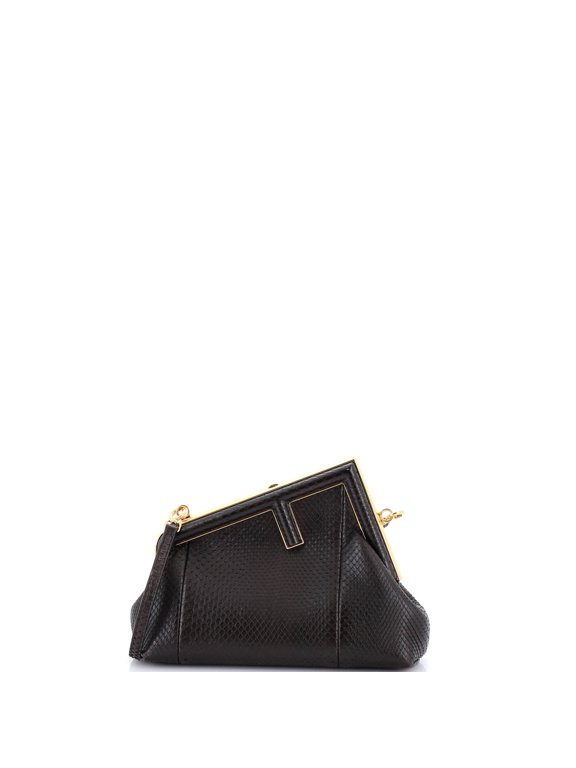 Pre-Owned First Bag Python Small By Rebag