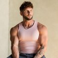 thumbnail image 1 of Chaleco de seda de hielo de punto para hombre, ropa deportiva informal, ajustada, musculosa, sin mangas, para verano, 2024, 1 of 5