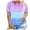Purple, variant on Moocorvic Plus Size Tops for Women Casual Summer T Shirts V Neck Short Sleeve Tunics
