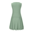 thumbnail image 5 of Lime Green Women Sleeveless Bodycon Dresses Homecoming Dresses for Women Crew Neck Formal Date Night Evening Ruched Peplum Plain Midi Mini Short Fall Summer Dresses 2025 S, 5 of 9