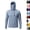 #03 Blue, variant on UPF 50+ Sun Protection Hoodie for Men Long Sleeve UV Rash Guard Fishing Shirts Quick Dry Lightweight Zipper Hooded Shirt,XL,White