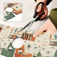 thumbnail image 6 of Yayeee Faucet Mat for Kitchen Sink 14.7" Diatomite Long Splash Guard Pad, Beige Cats Reading, 6 of 7